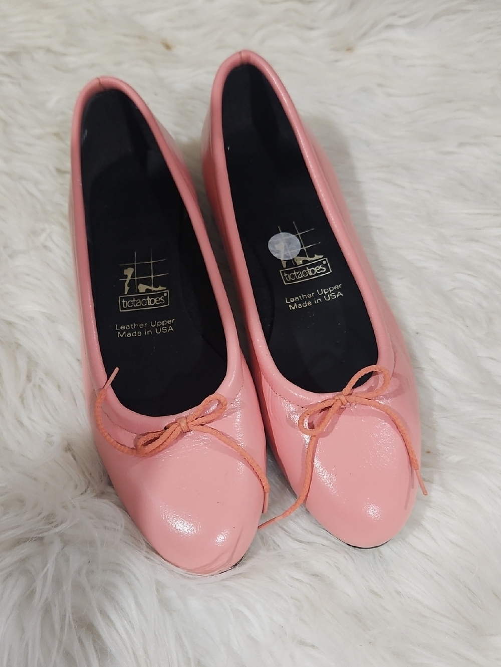 Trotters Pink Leather Ballet Flats - Trotters 9.5